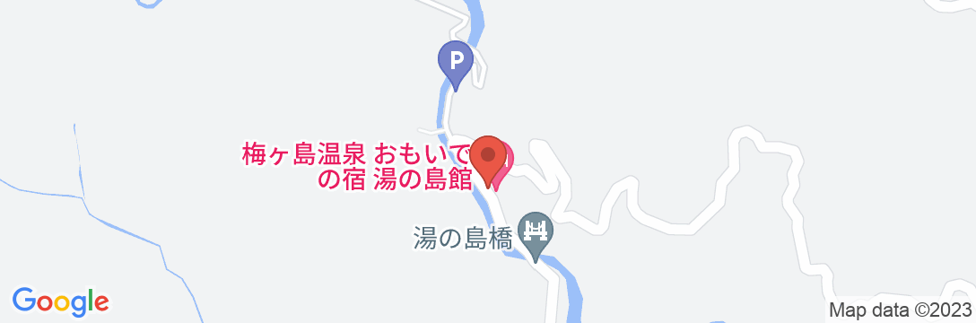 梅ヶ島温泉 おもいでの宿 湯の島館の地図