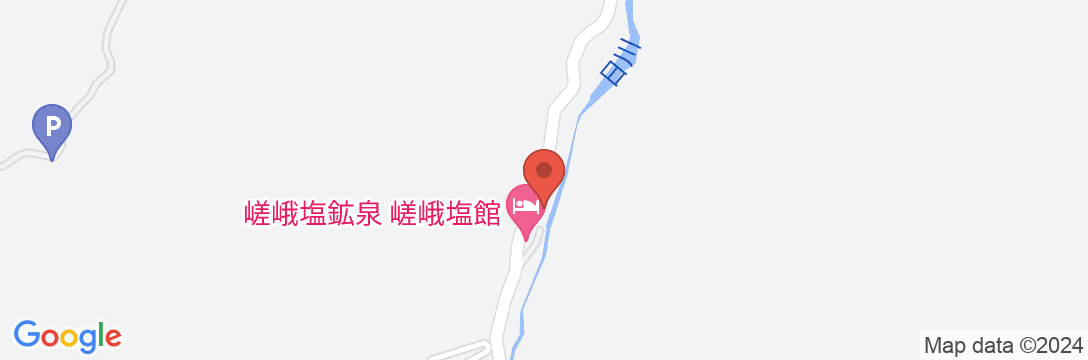 嵯峨塩鉱泉 嵯峨塩館の地図