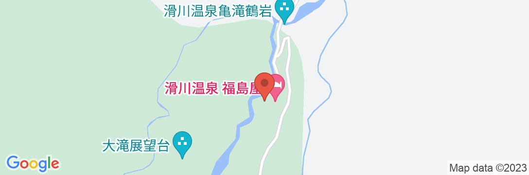 滑川温泉 福島屋の地図