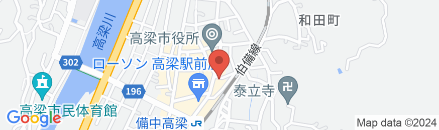 高梁国際ホテルの地図