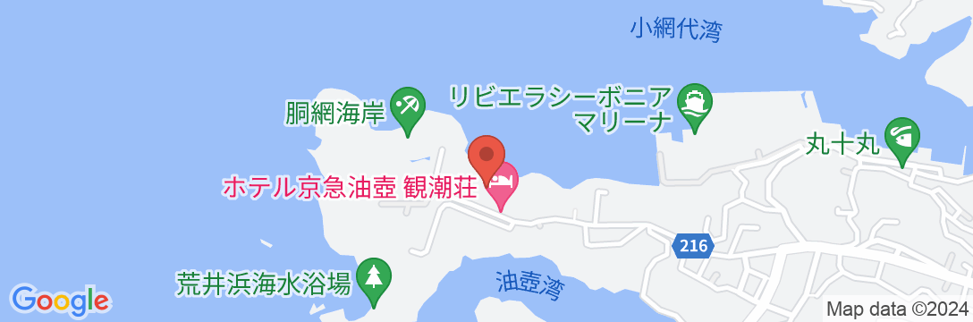 ホテル京急油壺 観潮荘の地図
