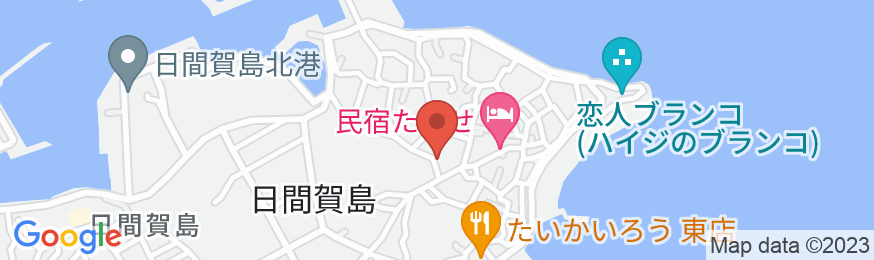 日間賀島 民宿 みさきの地図