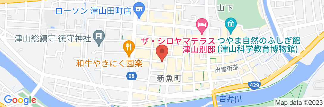 あけぼの旅館<岡山県>の地図