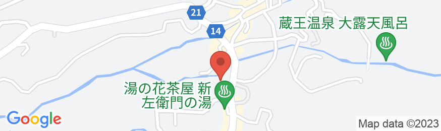 蔵王温泉 KKR蔵王 白銀荘(国家公務員共済組合連合会蔵王保養所)の地図