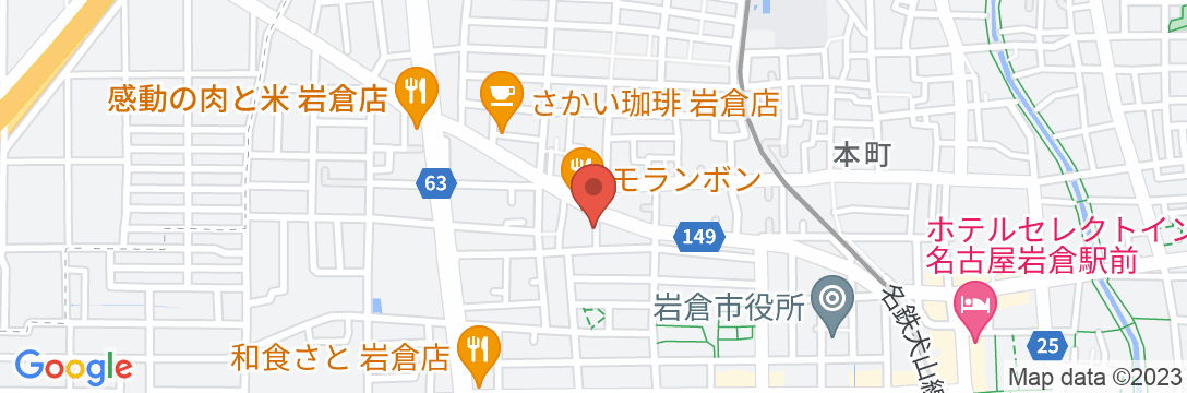 ビジネスホテル岩倉の地図