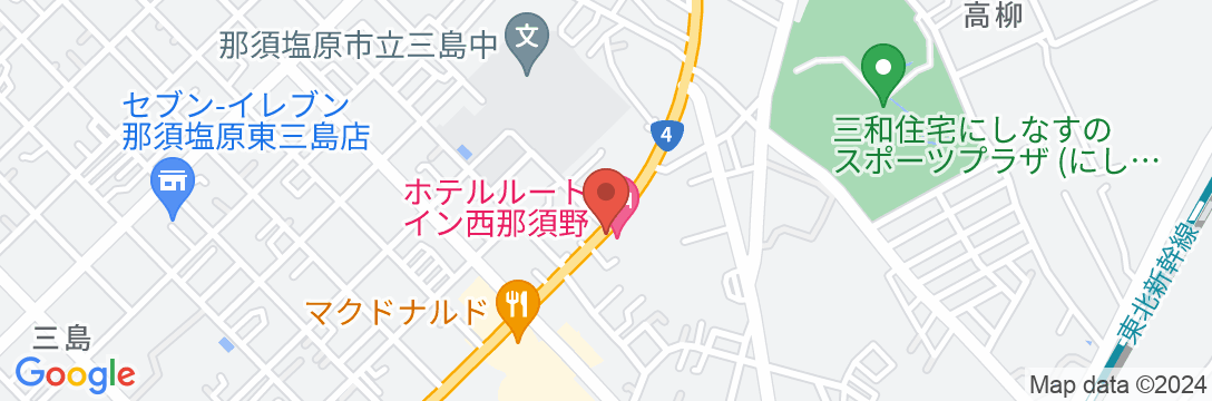 ホテルルートイン西那須野の地図