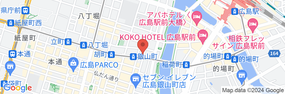 ホテルアクティブ!広島の地図