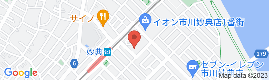 スーパーホテル東西線・市川・妙典駅前の地図