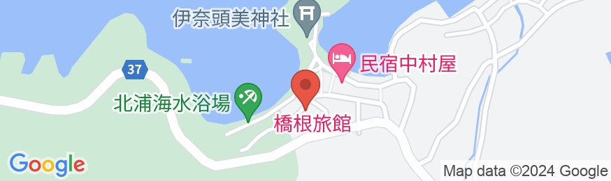 橋根旅館の地図