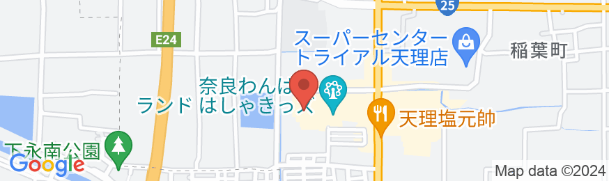 奈良健康ランド・奈良プラザホテルの地図