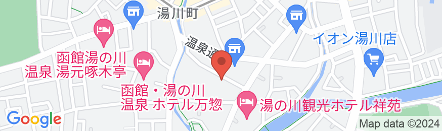 函館・湯の川温泉 KKRはこだて(国家公務員共済組合連合会湯の川保養所)の地図