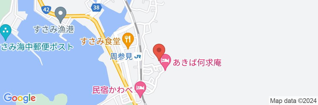 あきば何求庵(なんぐうあん)の地図