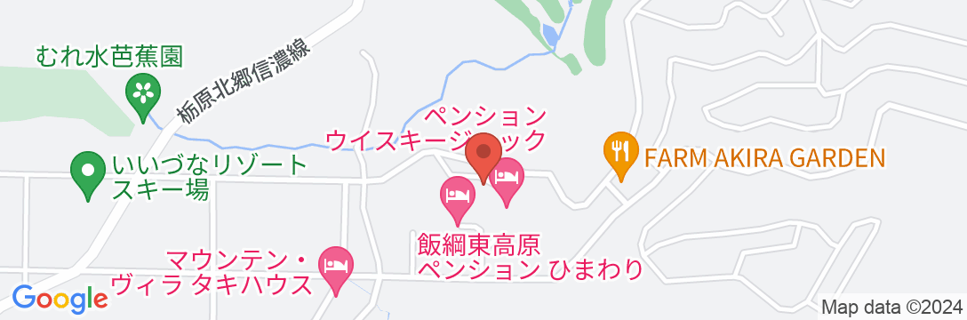 飯綱東高原 ペンションひまわりの地図