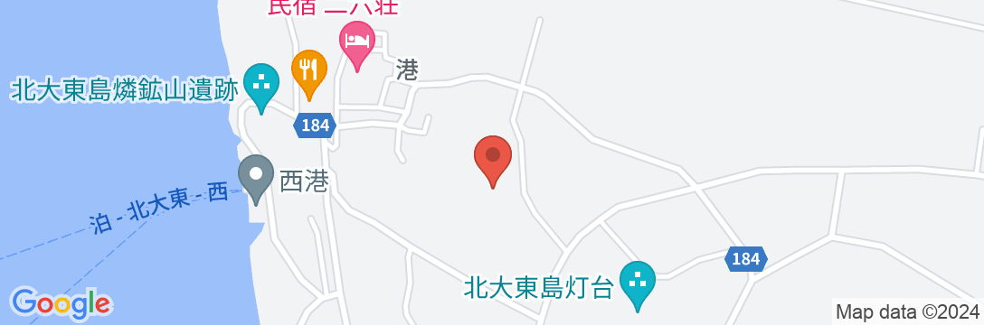 ハマユウ荘 うふあがり島 <北大東島>の地図