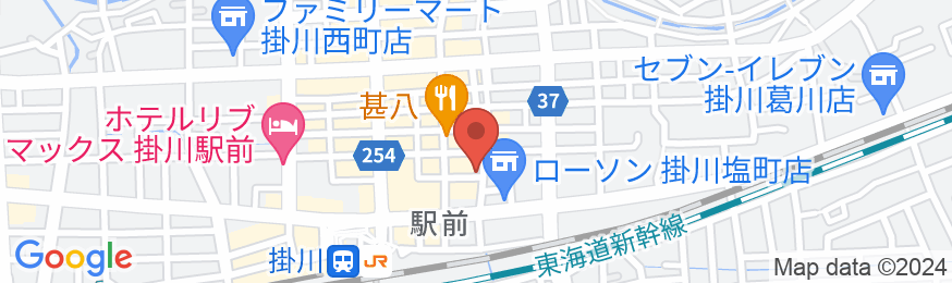 ロイヤルイン掛川(ステーションホテル2)の地図