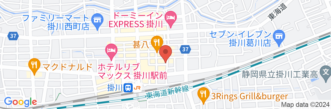 ロイヤルイン掛川(ステーションホテル2)の地図