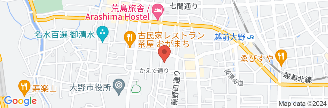 俵屋<福井県>の地図