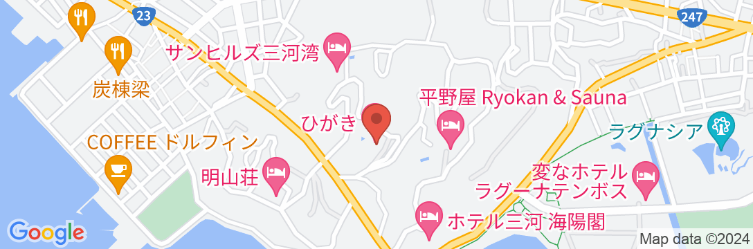 三谷温泉 ひがきホテルの地図