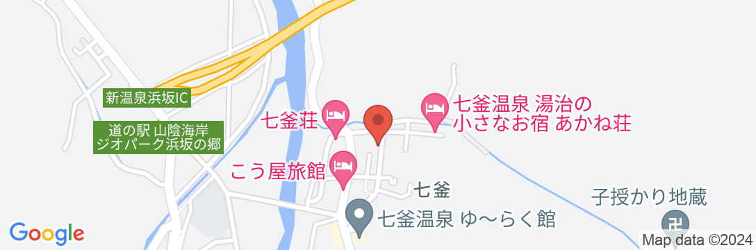 七釜温泉 奥澤旅館の地図