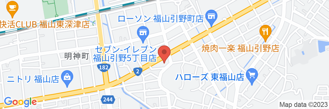 福山センチュリーホテルの地図