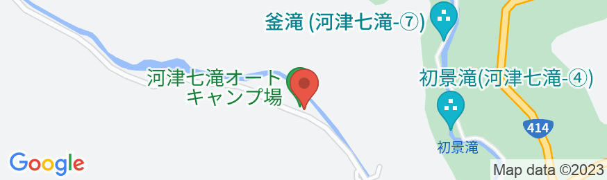 河津七滝温泉 鉱石ミネラル嵐の湯・湯治の館の地図