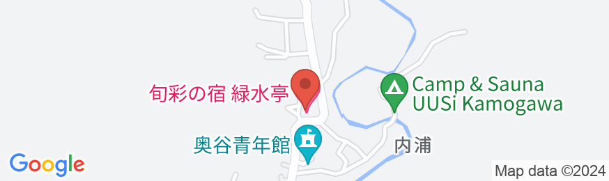 旬彩の宿 緑水亭の地図