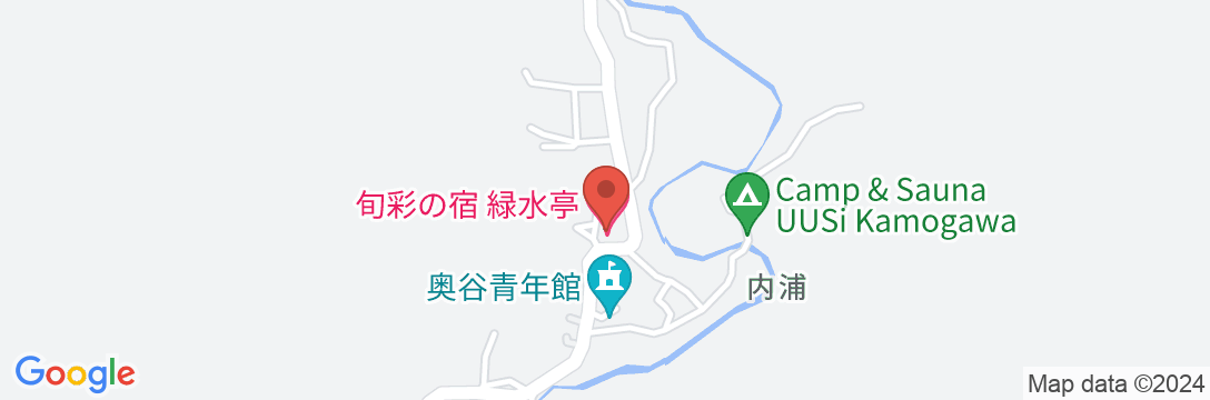 旬彩の宿 緑水亭の地図