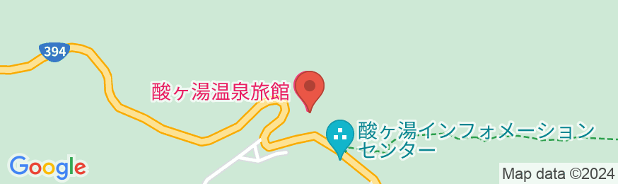酸ヶ湯温泉旅館の地図