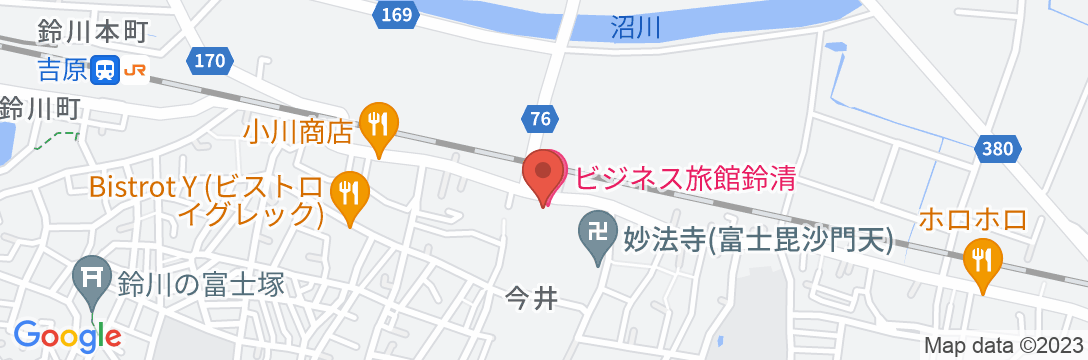 ビジネス旅館 鈴清の地図