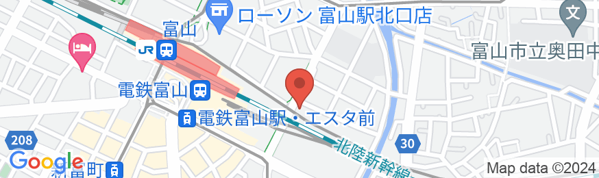 アパホテル〈富山駅前〉の地図