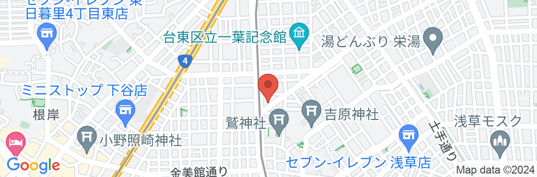 ファミリー&バックパック東京ホステルの地図