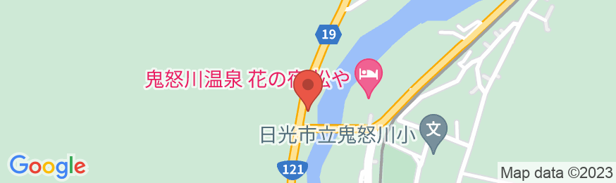 鬼怒川温泉 渓流の宿 緑水の地図