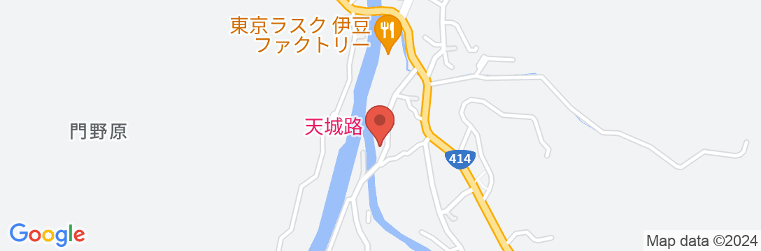 天城湯ヶ島温泉郷 天城路の地図