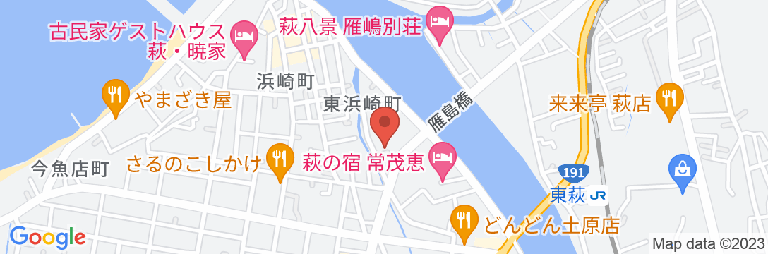 旅館 芳和荘の地図