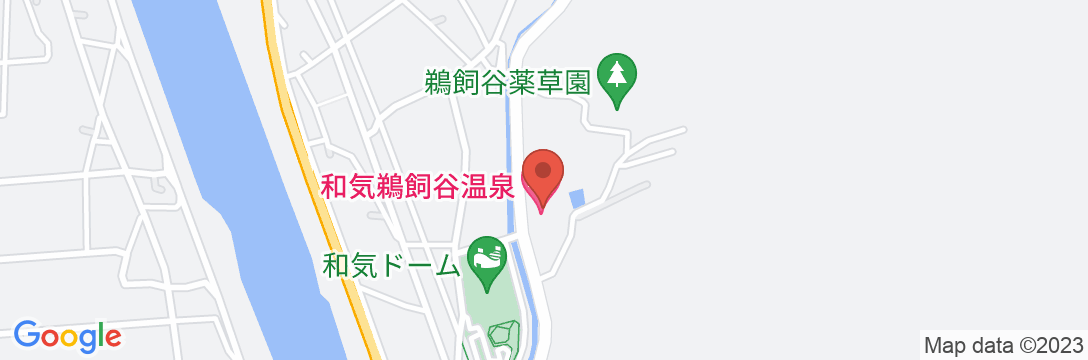 和気鵜飼谷温泉の地図