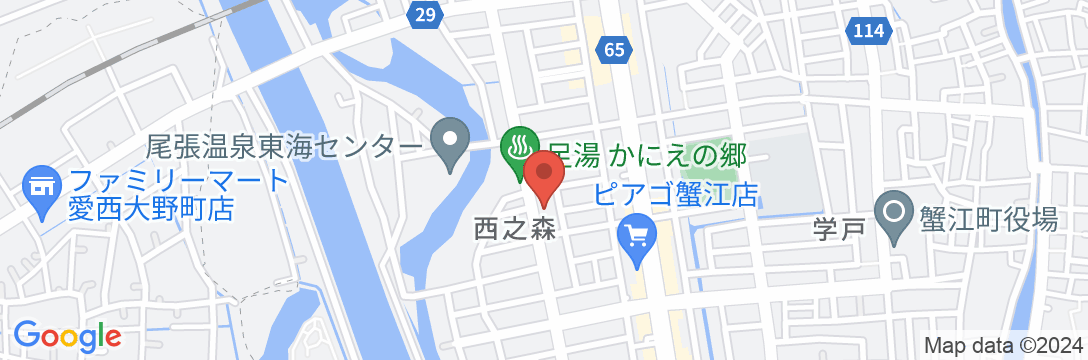 尾張温泉 湯元別館の地図