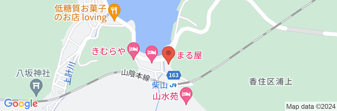 柴山温泉 お宿 まる屋の地図