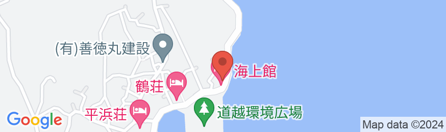 たら竹崎温泉 海上館の地図