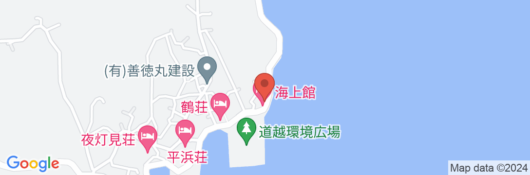 たら竹崎温泉 海上館の地図
