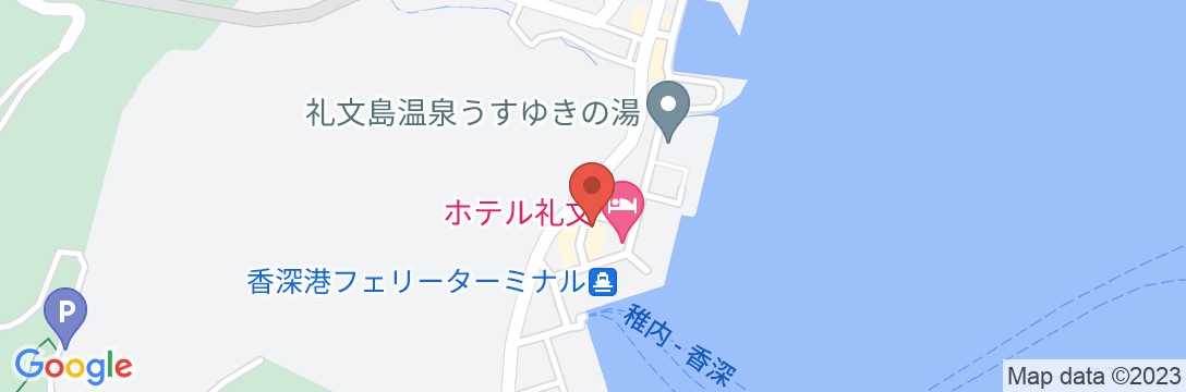民宿 やざわ<礼文島>の地図