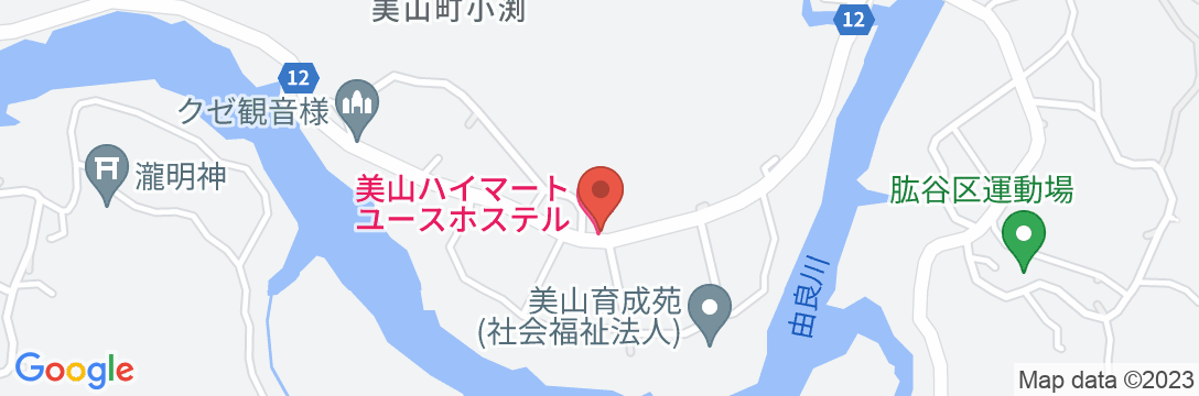 美山ハイマートユースホステルの地図