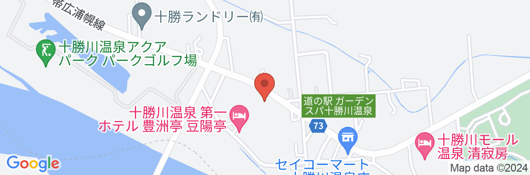 十勝川温泉 三余庵の地図