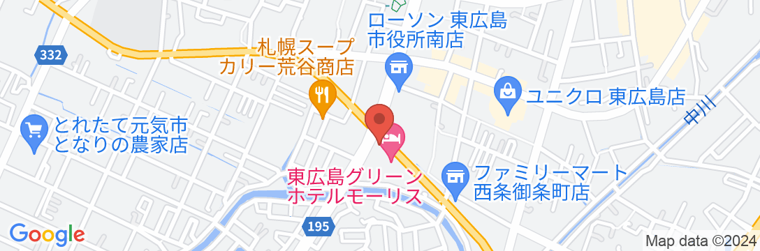 東広島グリーンホテルモーリスの地図