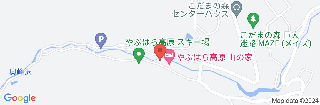 高原荘<長野県木曽郡>の地図