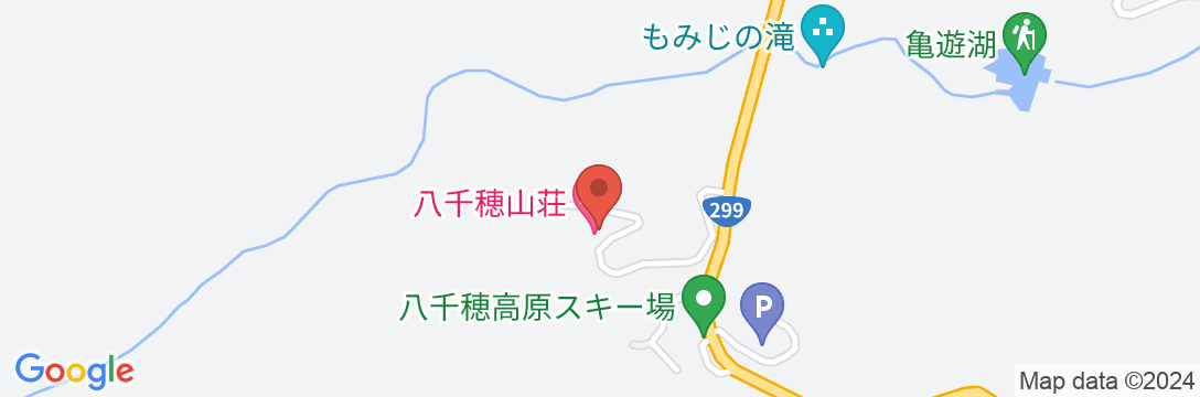 八千穂山荘の地図