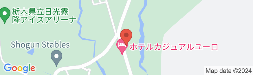 日光温泉 ホテルユーロシティの地図