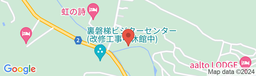 裏磐梯五色沼ホテルの地図