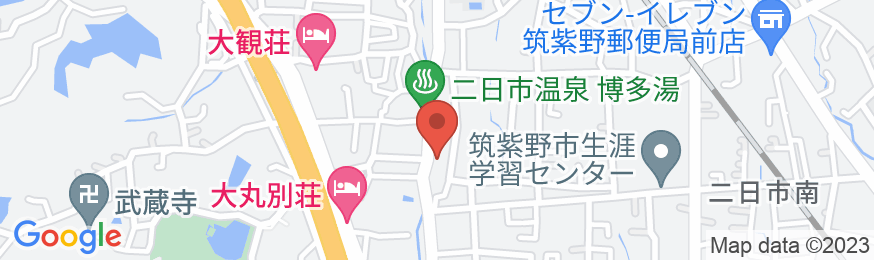 二日市温泉 扇屋旅館<福岡県>の地図