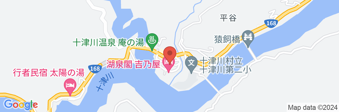 十津川温泉郷 ゑびす荘の地図