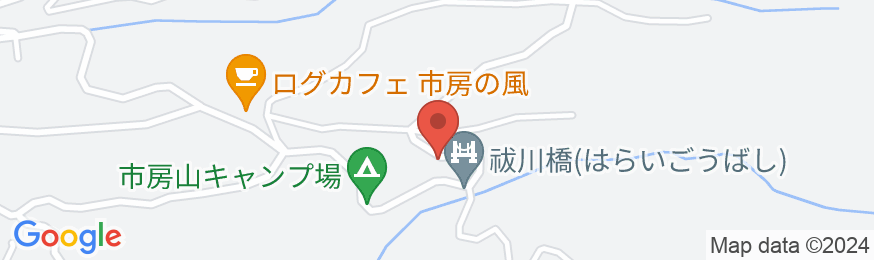 九州中央山地国定公園 市房山キャンプ場の地図